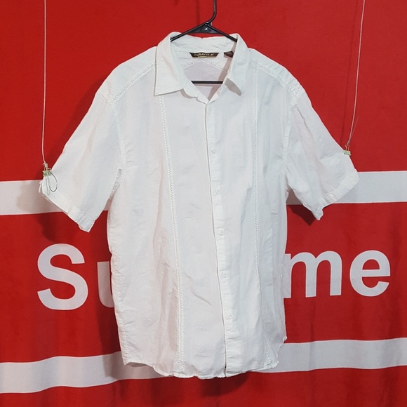 *SOLD*Cubavera White Button Shirt - Picture 3 of 6